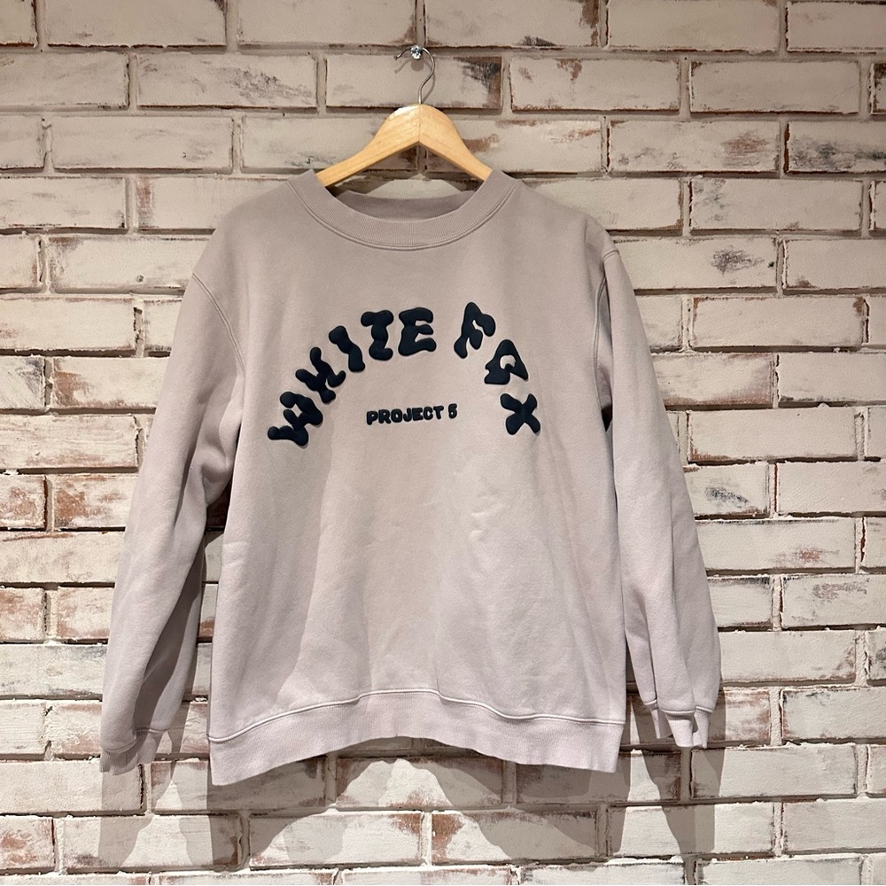 White Fox Project 5 Crewneck Sweater Light Taupe